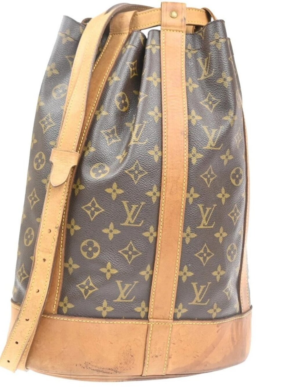 LOUIS VUITTON LV Randonnee PM Shoulder Bag Monogram Leather Brown M42243 35MA524